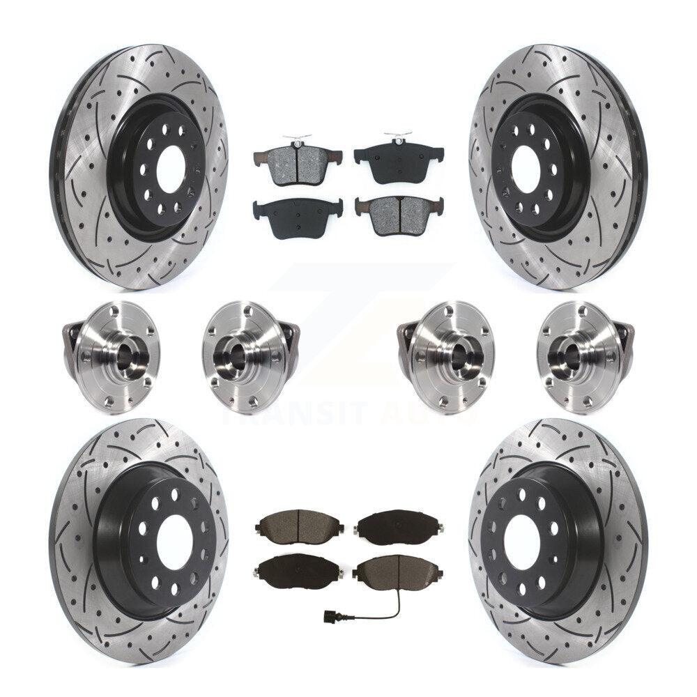 [Avant + Arrière] Kit d'ensemble roulement de roue et moyeu pour Volkswagen Tiguan KBB-115252