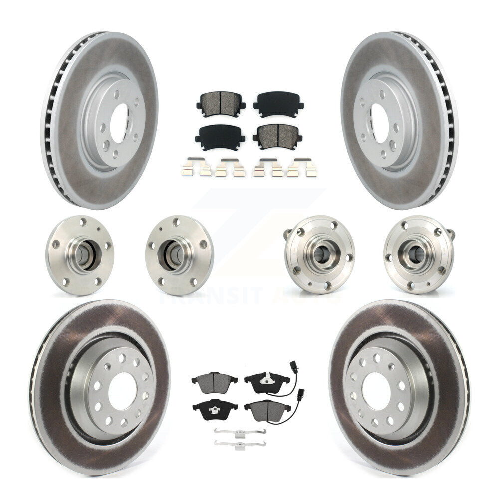 [Avant + Arrière] Kit d'ensemble roulement de roue et moyeu pour Volkswagen CC avec 340mm Diameter Rotor KBB-115263
