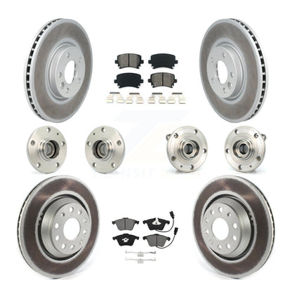 [Avant + Arrière] Kit d'ensemble roulement de roue et moyeu pour Volkswagen CC avec 340mm Diameter Rotor KBB-115263