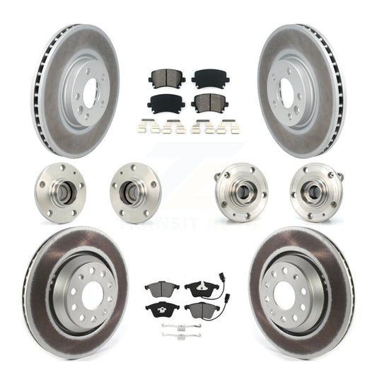 [Avant + Arrière] Kit d'ensemble roulement de roue et moyeu pour Volkswagen CC avec 340mm Diameter Rotor KBB-115263