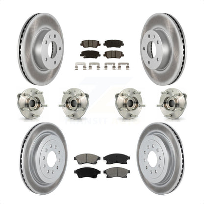 [Avant + Arrière] Kit d'ensemble roulement de roue et moyeu pour 2013-2015 Cadillac ATS AWD avec 300mm Diameter Rotor KBB-115285 par Transit Auto