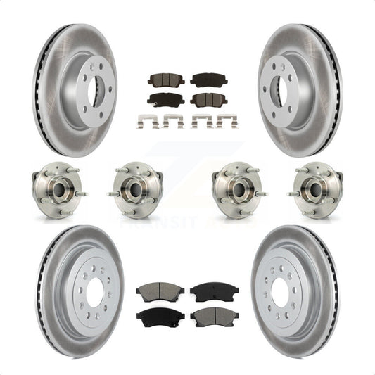 [Avant + Arrière] Kit d'ensemble roulement de roue et moyeu pour 2013-2015 Cadillac ATS AWD avec 300mm Diameter Rotor KBB-115285 par Transit Auto
