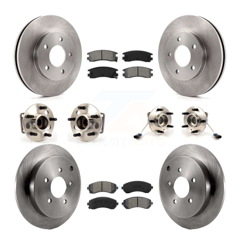 [Avant + Arrière] Kit d'ensemble roulement de roue et moyeu pour 2001-2005 Pontiac Aztek FWD avec rear brakes 4-Wheel ABS KBB-115345
