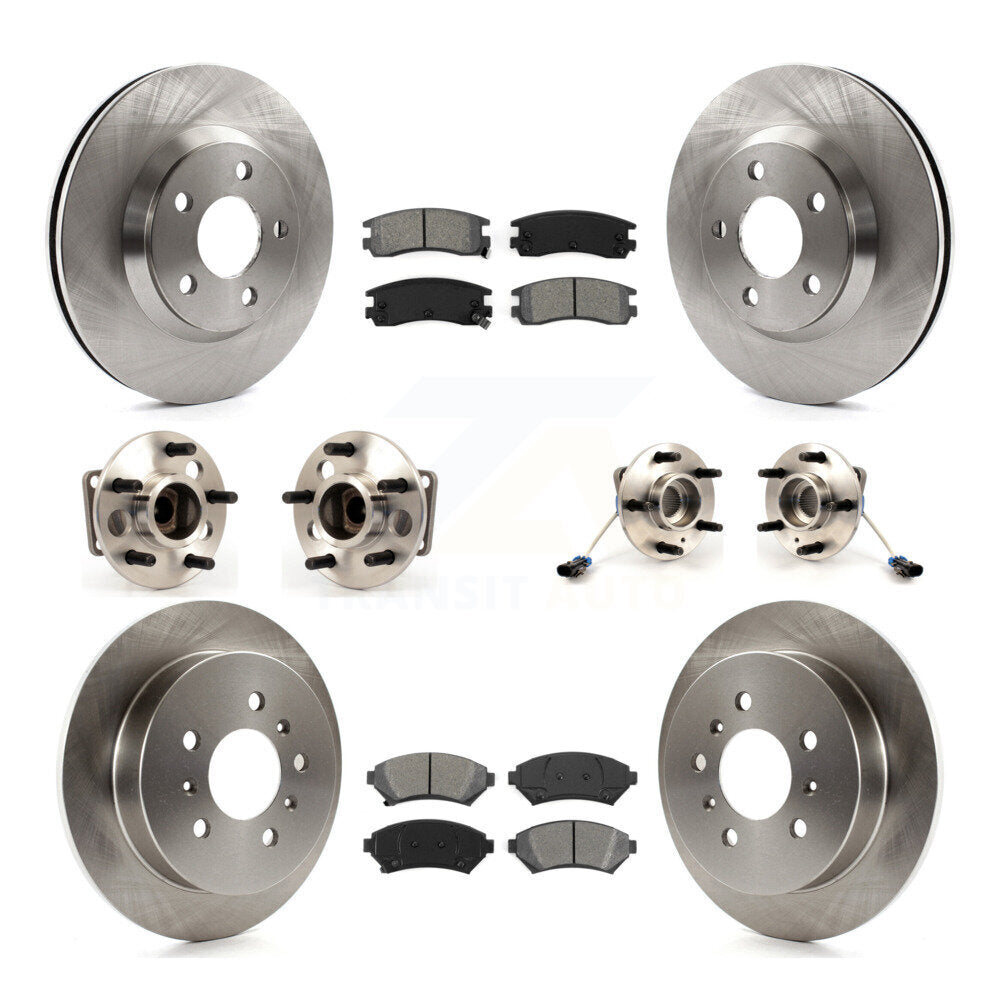 [Avant + Arrière] Kit d'ensemble roulement de roue et moyeu pour 2005 Chevrolet Impala Monte Carlo From Chassis/VIN #59143076 4-Wheel ABS KBB-115349