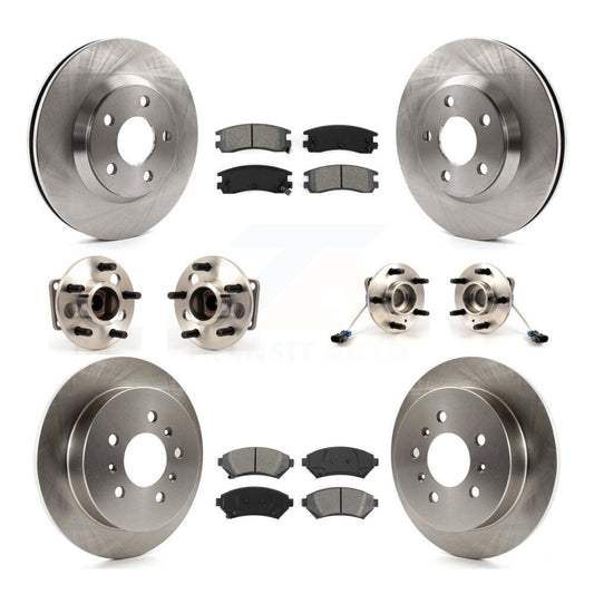 [Avant + Arrière] Kit d'ensemble roulement de roue et moyeu pour 2005 Chevrolet Impala Monte Carlo From Chassis/VIN #59143076 4-Wheel ABS KBB-115349