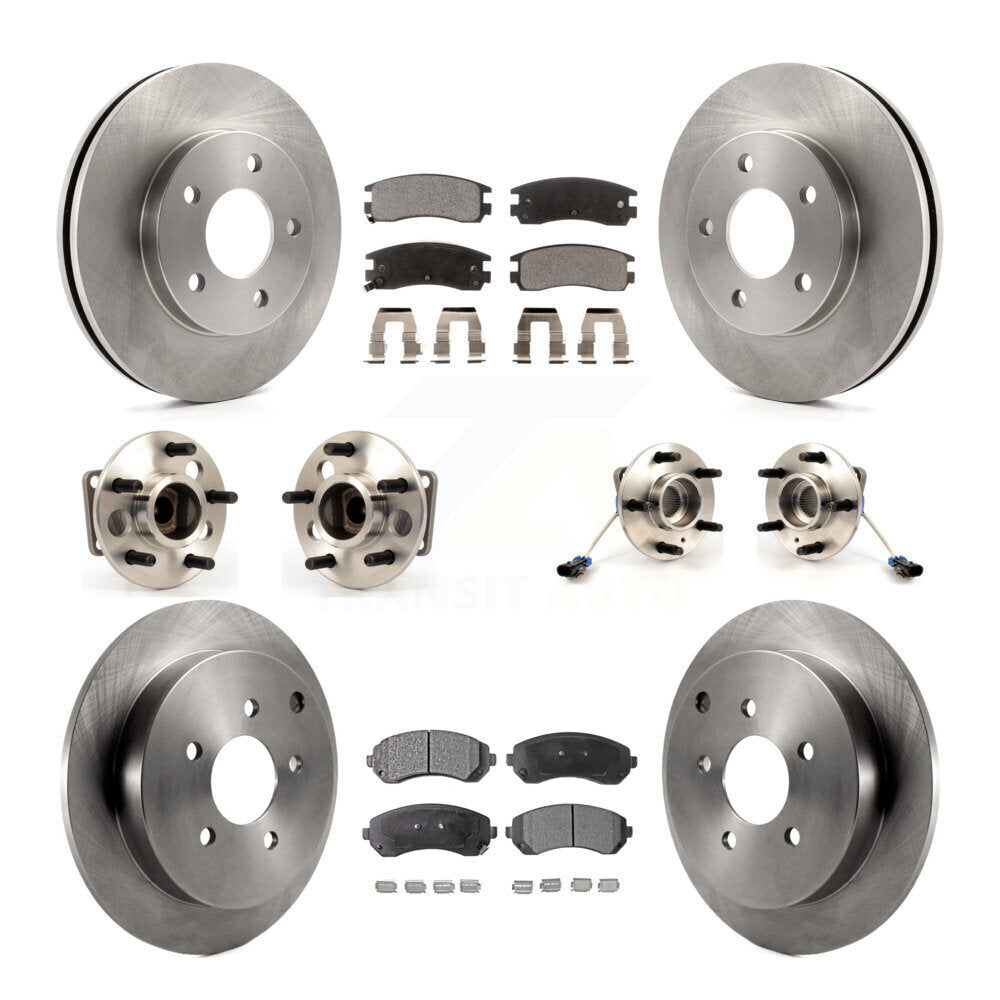 [Avant + Arrière] Kit d'ensemble roulement de roue et moyeu pour 2001-2005 Pontiac Aztek FWD avec rear brakes 4-Wheel ABS KBB-115362