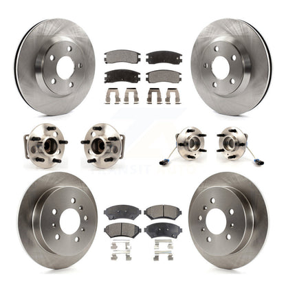 [Avant + Arrière] Kit d'ensemble roulement de roue et moyeu pour 2005 Chevrolet Impala Monte Carlo From Chassis/VIN #59143076 4-Wheel ABS KBB-115366