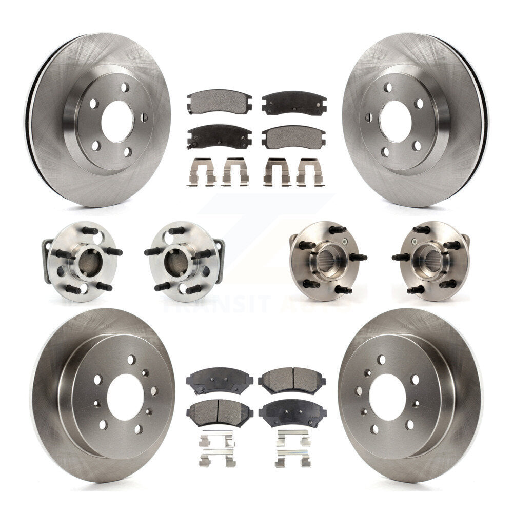 [Avant + Arrière] Kit d'ensemble roulement de roue et moyeu pour 2005 Chevrolet Impala Monte Carlo From Chassis/VIN #59143076 Non-ABS KBB-115371