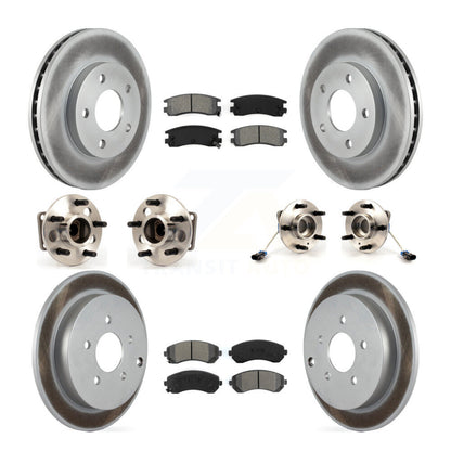 [Avant + Arrière] Kit d'ensemble roulement de roue et moyeu pour 2001-2005 Pontiac Aztek FWD avec rear brakes 4-Wheel ABS KBB-115378