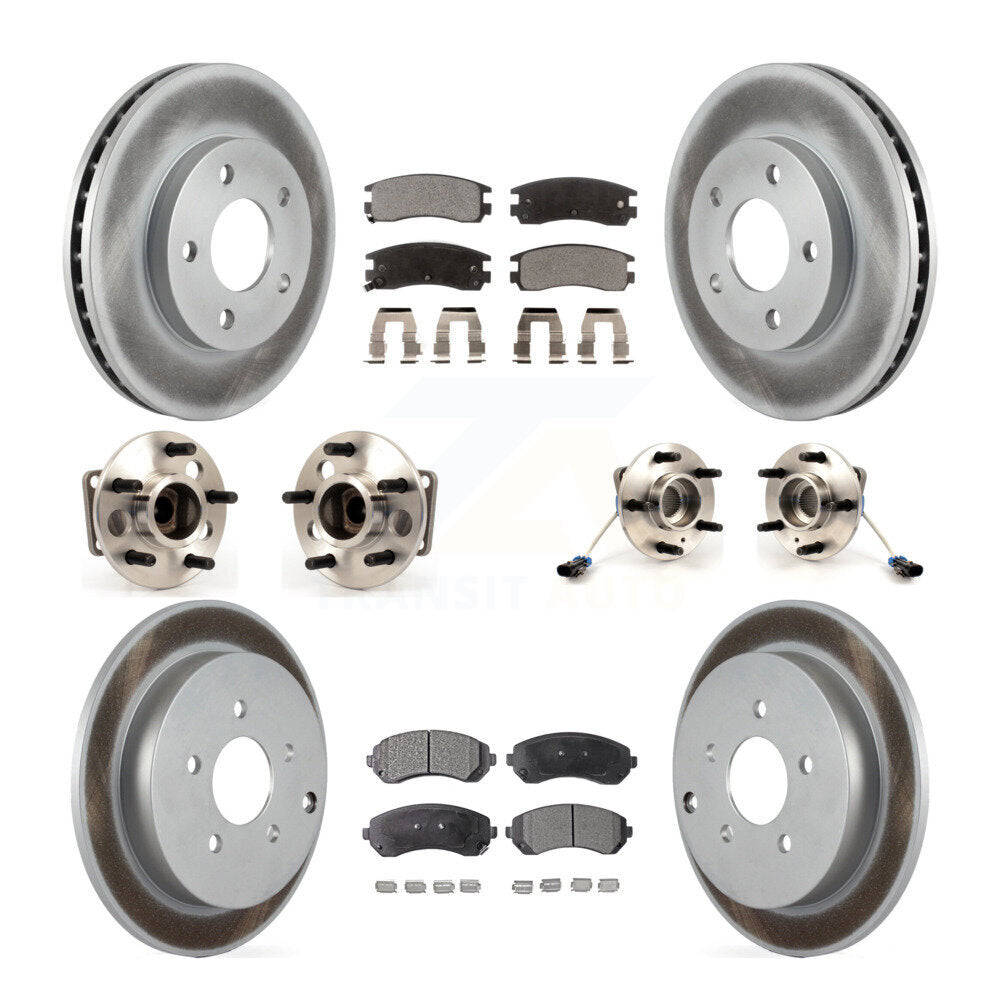 [Avant + Arrière] Kit d'ensemble roulement de roue et moyeu pour 2001-2005 Pontiac Aztek FWD avec rear brakes 4-Wheel ABS KBB-115392