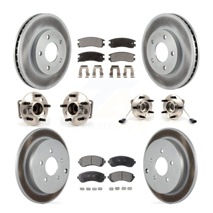 [Avant + Arrière] Kit d'ensemble roulement de roue et moyeu pour 2001-2005 Pontiac Aztek FWD avec rear brakes 4-Wheel ABS KBB-115392