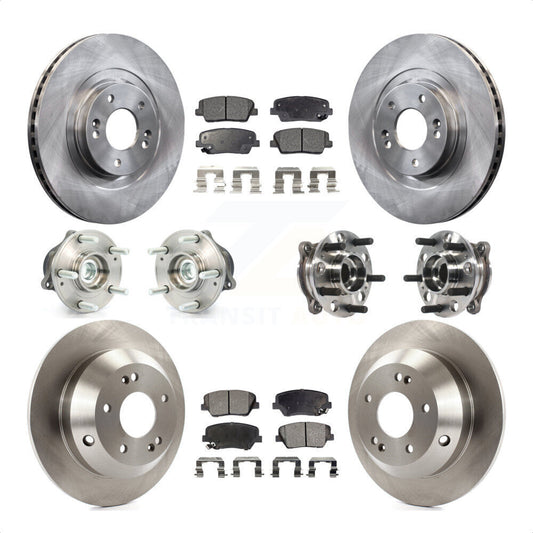 [Avant + Arrière] Kit d'ensemble roulement de roue et moyeu pour 2015-2016 Hyundai Santa Fe Sport FWD avec 2.4L 2.0L KBB-115402 par Transit Auto