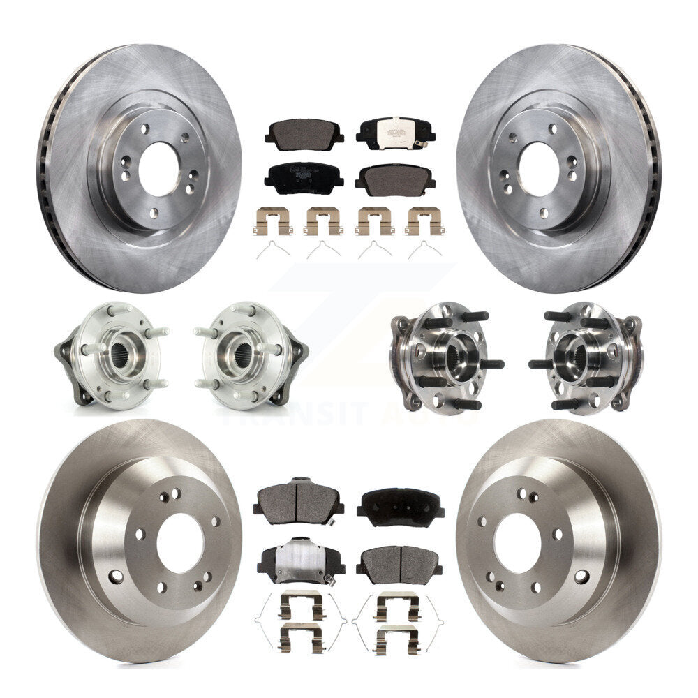 [Avant + Arrière] Kit d'ensemble roulement de roue et moyeu pour 2017-2018 Hyundai Santa Fe Sport AWD KBB-115412