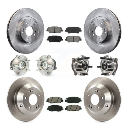[Avant + Arrière] Kit d'ensemble roulement de roue et moyeu pour 2015-2016 Hyundai Santa Fe XL FWD avec 3.3L KBB-115416 par Transit Auto
