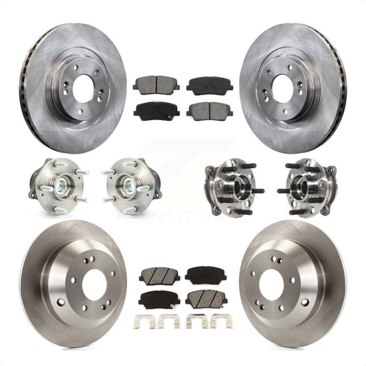 [Avant + Arrière] Kit d'ensemble roulement de roue et moyeu pour 2015-2016 Hyundai Santa Fe Sport FWD avec 2.4L 2.0L KBB-115417 par Transit Auto