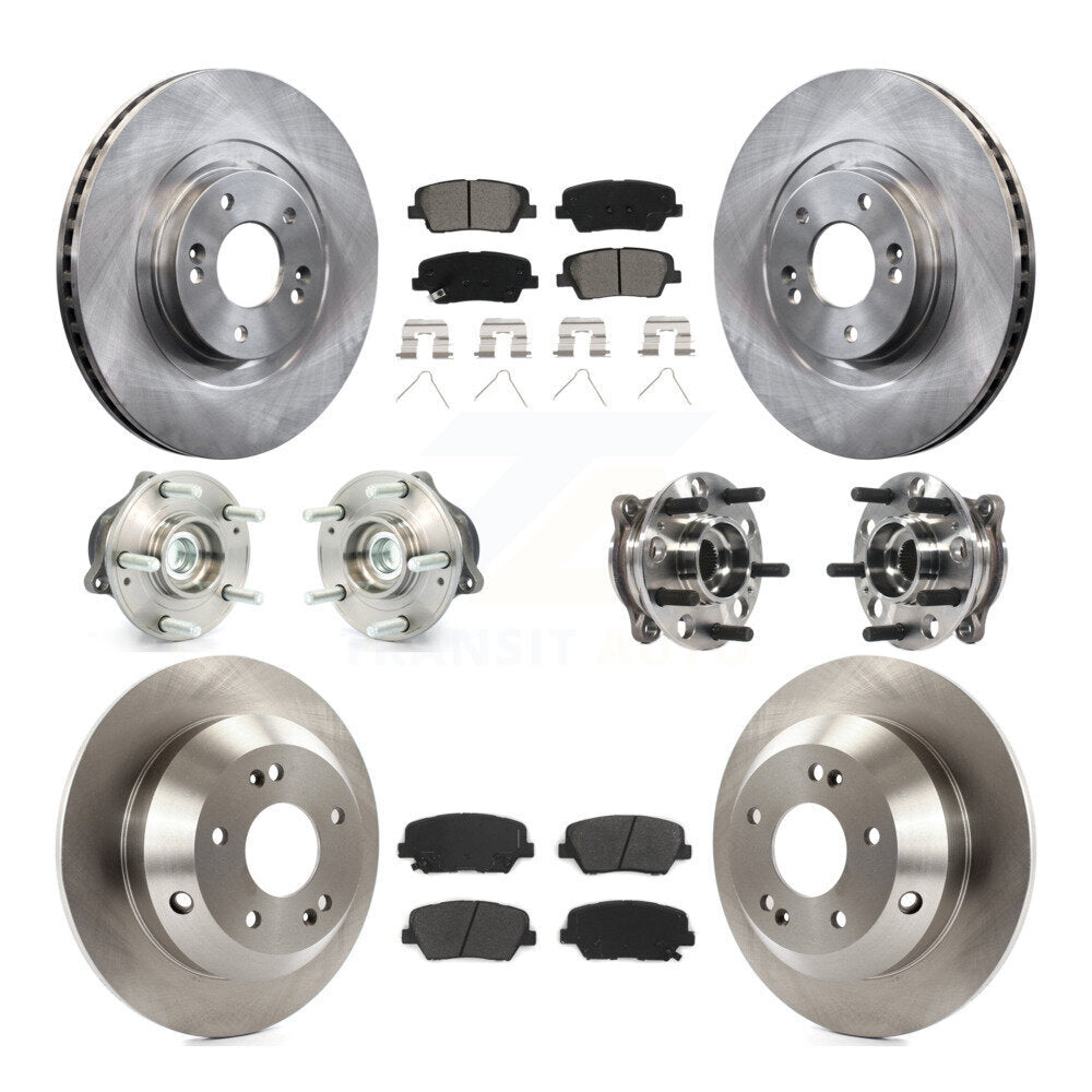 [Avant + Arrière] Kit d'ensemble roulement de roue et moyeu pour 2017-2018 Hyundai Santa Fe Sport FWD KBB-115418