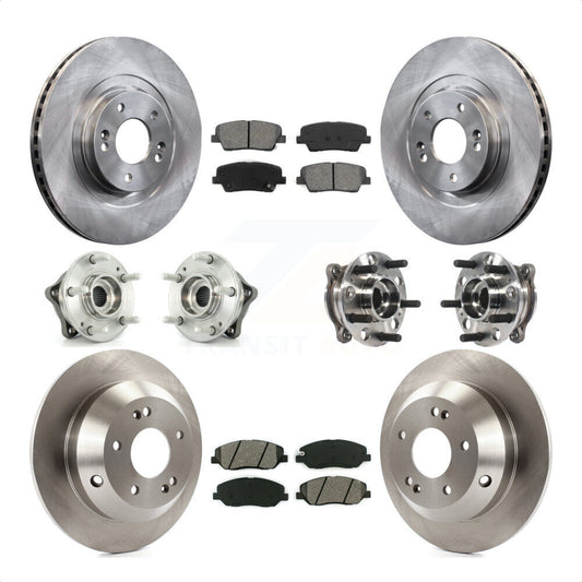 [Avant + Arrière] Kit d'ensemble roulement de roue et moyeu pour Hyundai Santa Fe XL AWD avec 3.3L KBB-115425 par Transit Auto