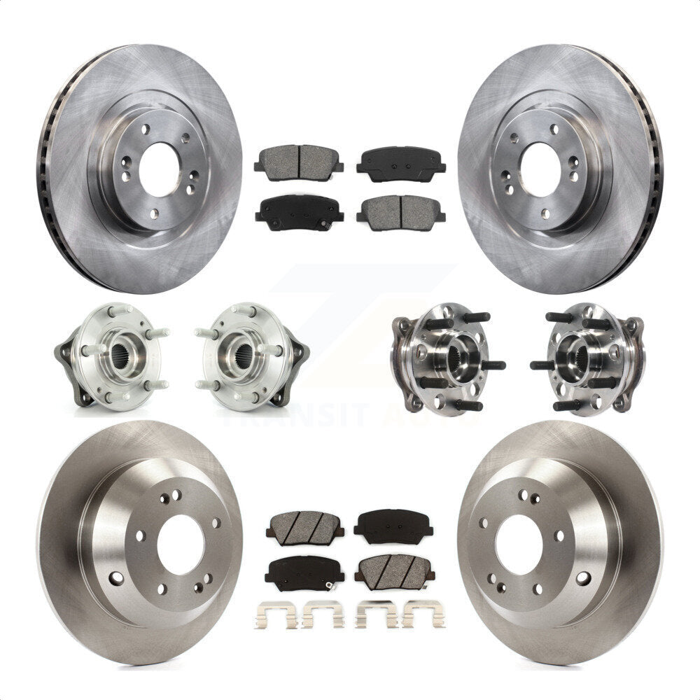 [Avant + Arrière] Kit d'ensemble roulement de roue et moyeu pour 2015-2016 Hyundai Santa Fe Sport AWD avec 2.4L 2.0L KBB-115426 par Transit Auto