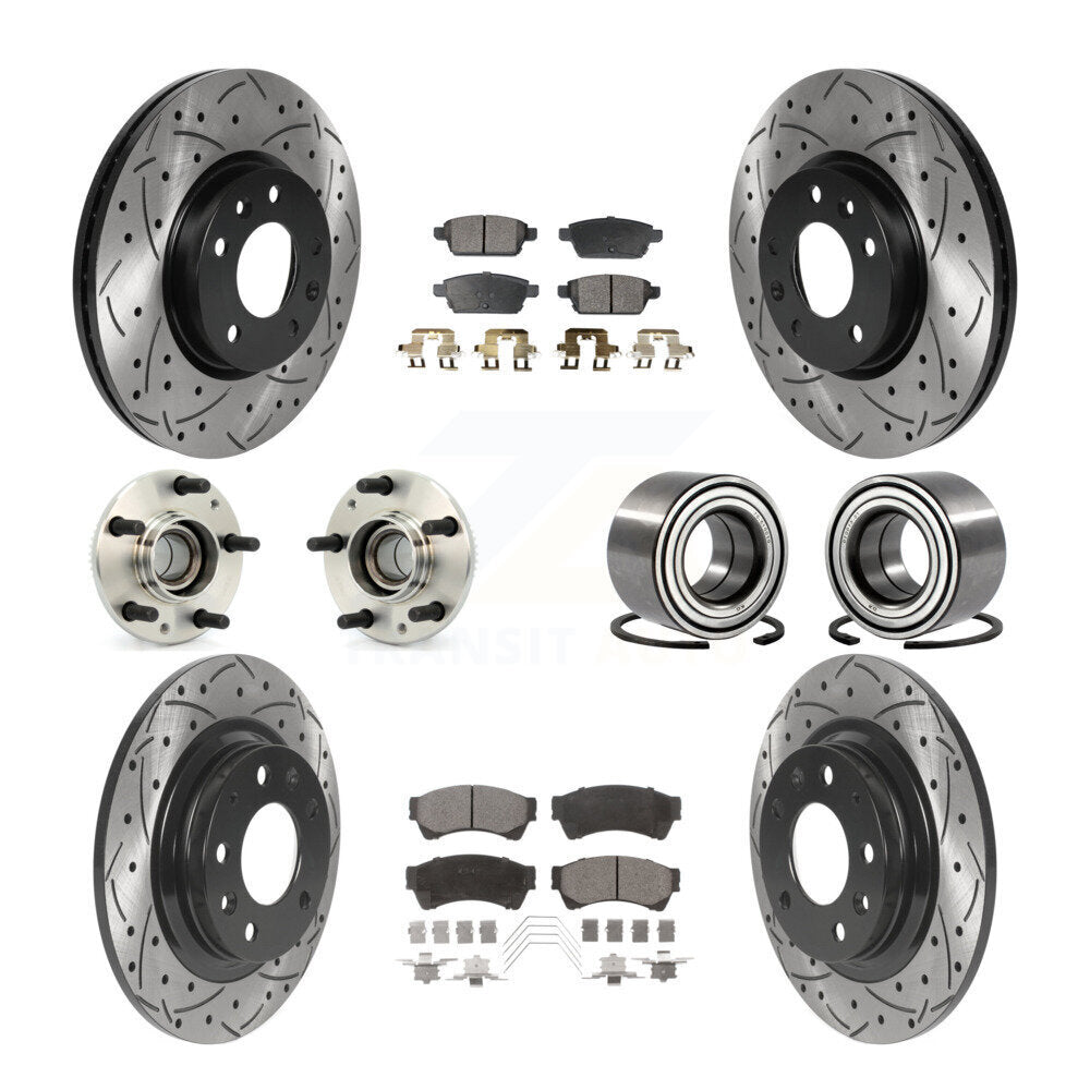 [Avant + Arrière] Kit de Roulement de roue pour Ford Fusion Lincoln MKZ Mercury Milan Mazda 6 Zephyr KBB-115449