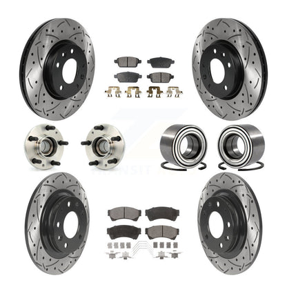 [Avant + Arrière] Kit de Roulement de roue pour Ford Fusion Lincoln MKZ Mercury Milan Mazda 6 Zephyr KBB-115449