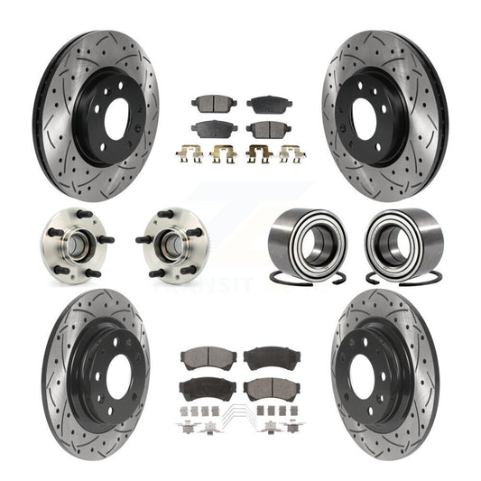 [Avant + Arrière] Kit de Roulement de roue pour Ford Fusion Lincoln MKZ Mercury Milan Mazda 6 Zephyr KBB-115449