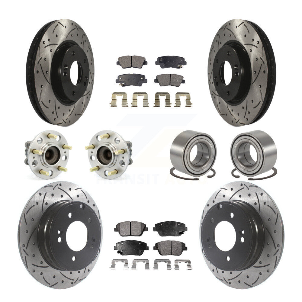[Avant + Arrière] Kit de Roulement de roue pour Hyundai Sonata Kia Optima KBB-115459