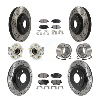 [Avant + Arrière] Kit de Roulement de roue pour 2013 Kia Optima 2.4L avec Electric Parking KBB-115460