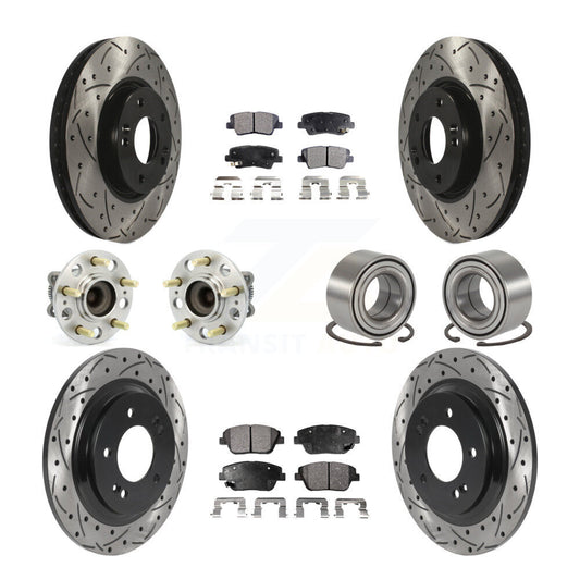 [Avant + Arrière] Kit de Roulement de roue pour 2013 Kia Optima 2.4L avec Electric Parking KBB-115460