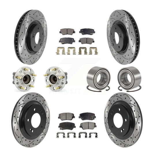 [Avant + Arrière] Kit de Roulement de roue pour 2016-2017 Hyundai Azera Limited KBB-115465