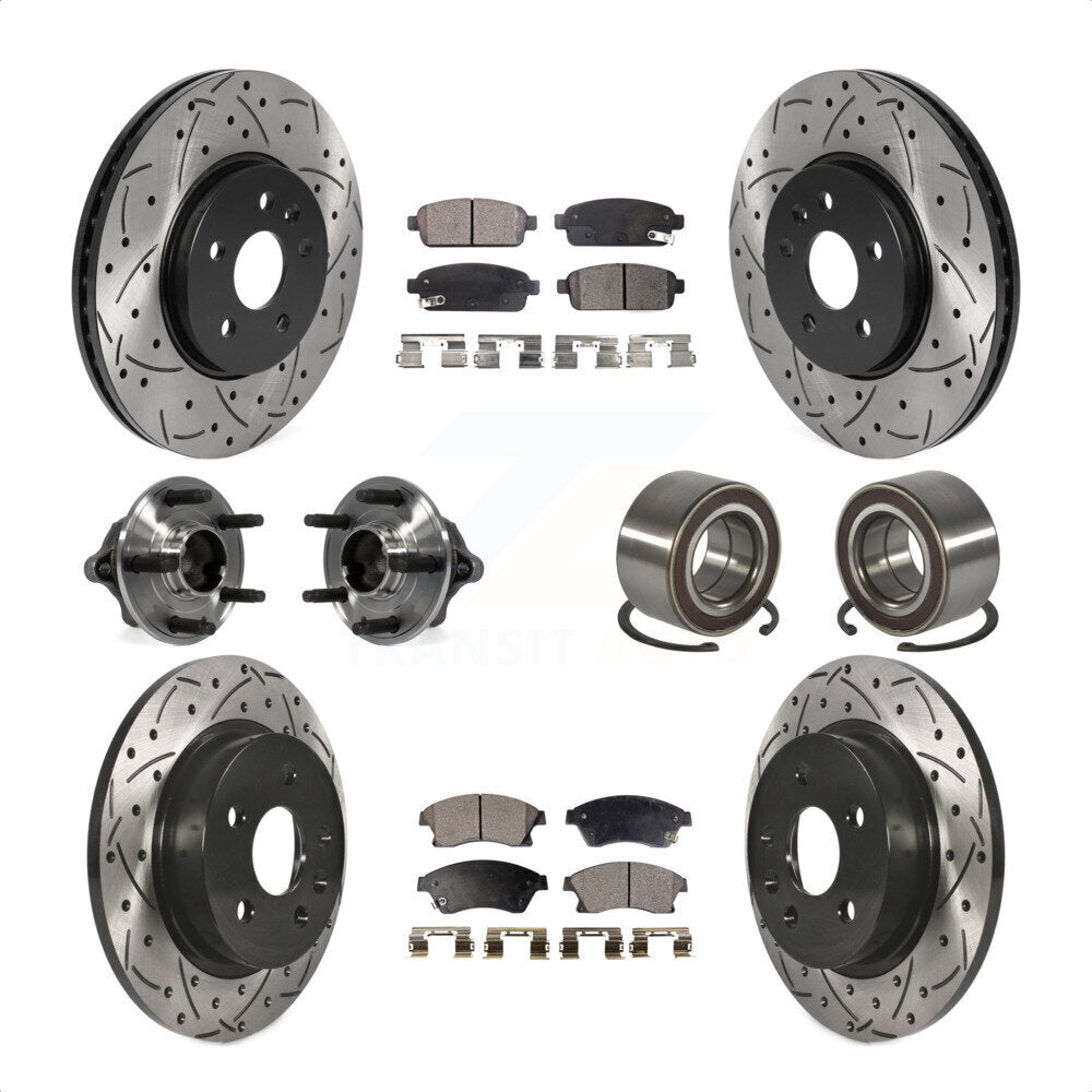 [Avant + Arrière] Kit de Roulement de roue pour Chevrolet Sonic Buick Encore Trax KBB-115473 par Transit Auto