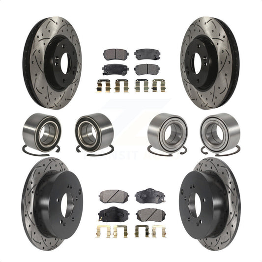 [Avant + Arrière] Kit de Roulement de roue pour Hyundai Tucson Kia Sportage AWD KBB-115520 par Transit Auto