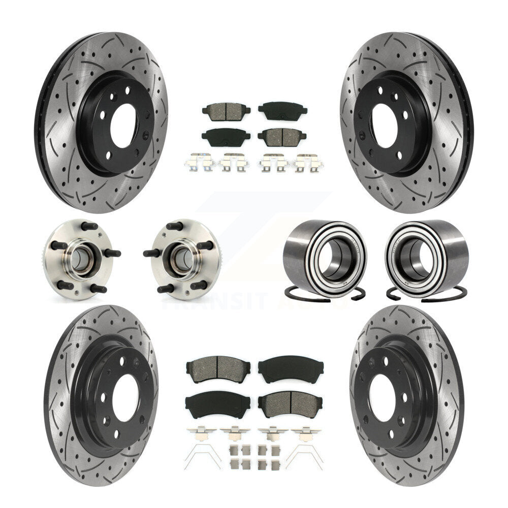 [Avant + Arrière] Kit de Roulement de roue pour Ford Fusion Lincoln MKZ Mercury Milan Mazda 6 Zephyr KBB-115527