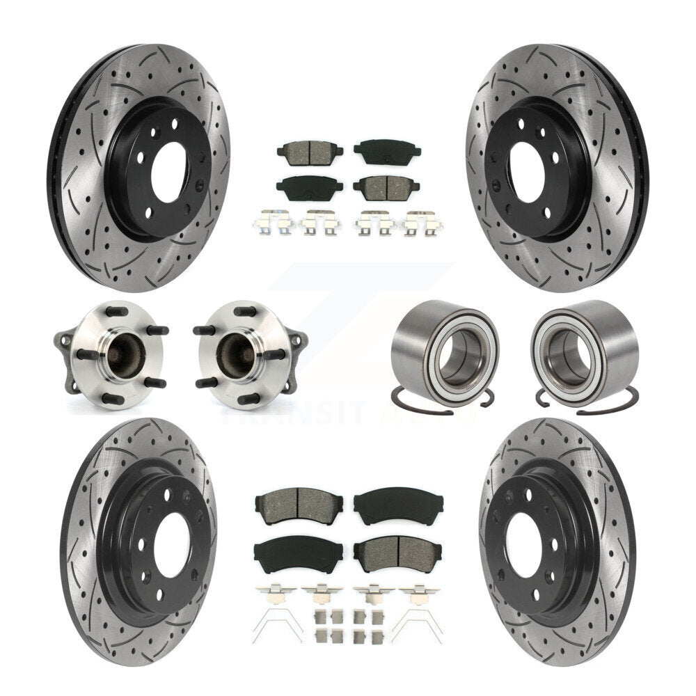 [Avant + Arrière] Kit de Roulement de roue pour 2009-2013 Mazda 6 3.7L KBB-115535