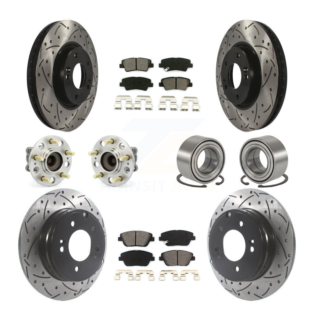 [Avant + Arrière] Kit de Roulement de roue pour Hyundai Sonata Kia Optima KBB-115537