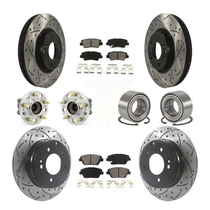[Avant + Arrière] Kit de Roulement de roue pour Hyundai Sonata Kia Optima KBB-115537