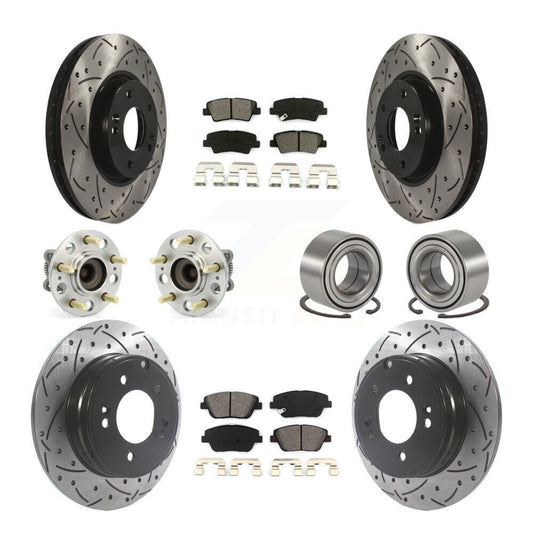 [Avant + Arrière] Kit de Roulement de roue pour Hyundai Sonata Kia Optima KBB-115537