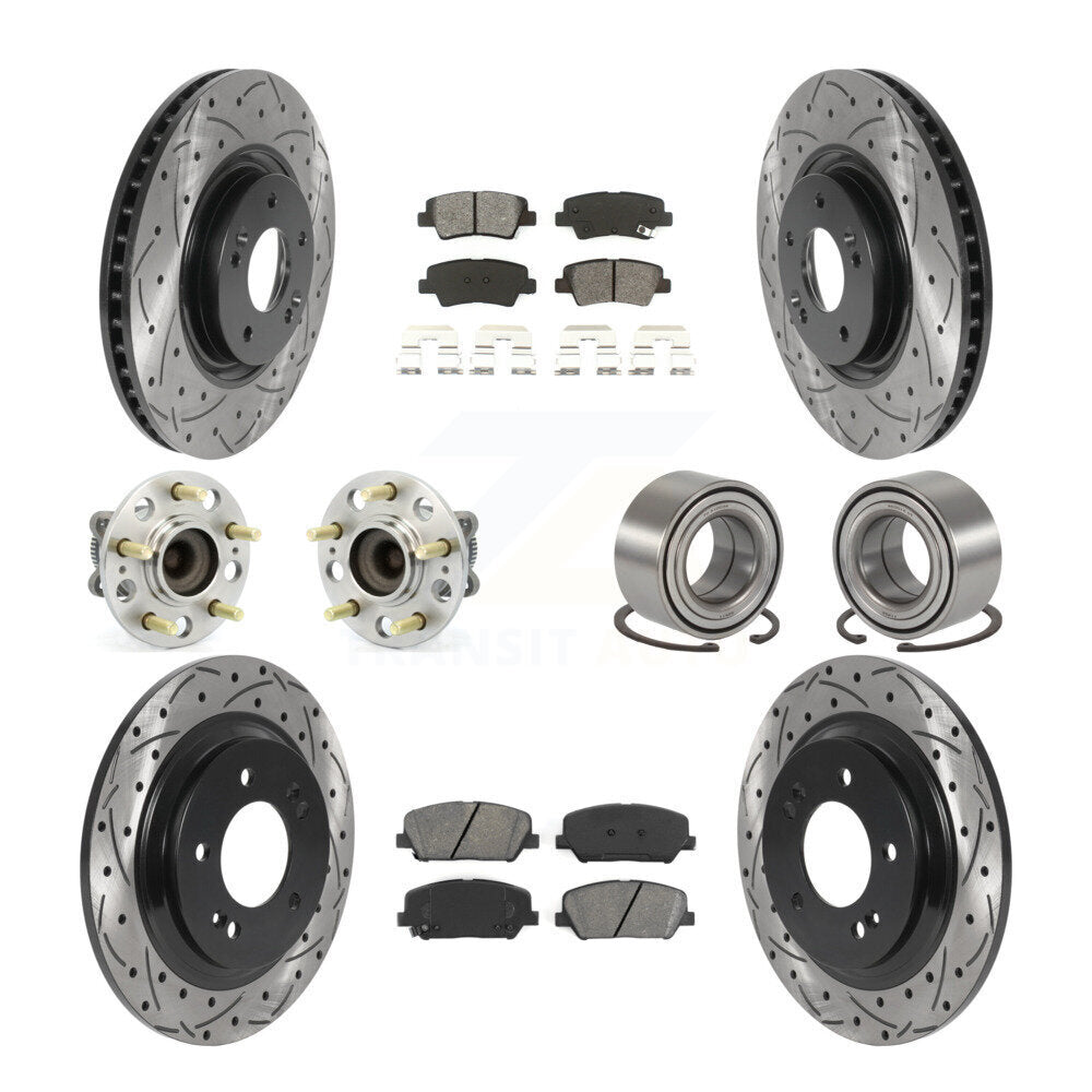 [Avant + Arrière] Kit de Roulement de roue pour 2013 Kia Optima 2.0L avec Electric Parking KBB-115541