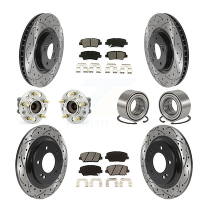 [Avant + Arrière] Kit de Roulement de roue pour 2016-2017 Hyundai Azera Limited KBB-115543