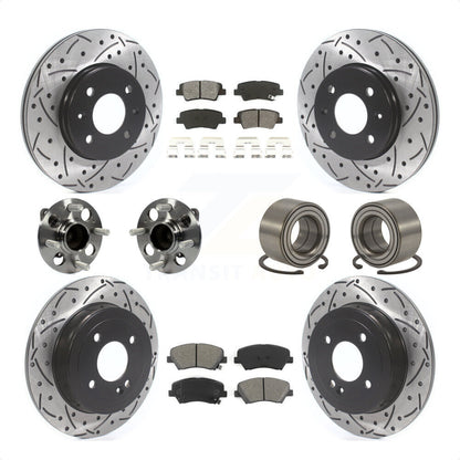 [Avant + Arrière] Kit de Roulement de roue pour 2012-2017 Hyundai Accent KBB-115552 par Transit Auto