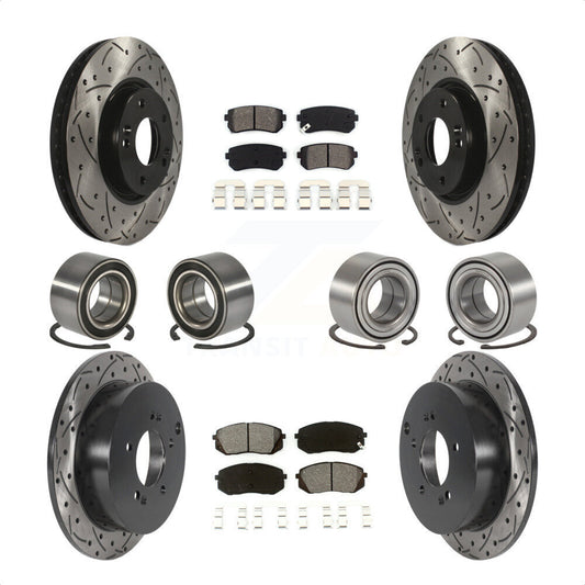 [Avant + Arrière] Kit de Roulement de roue pour Hyundai Tucson Kia Sportage AWD KBB-115593 par Transit Auto