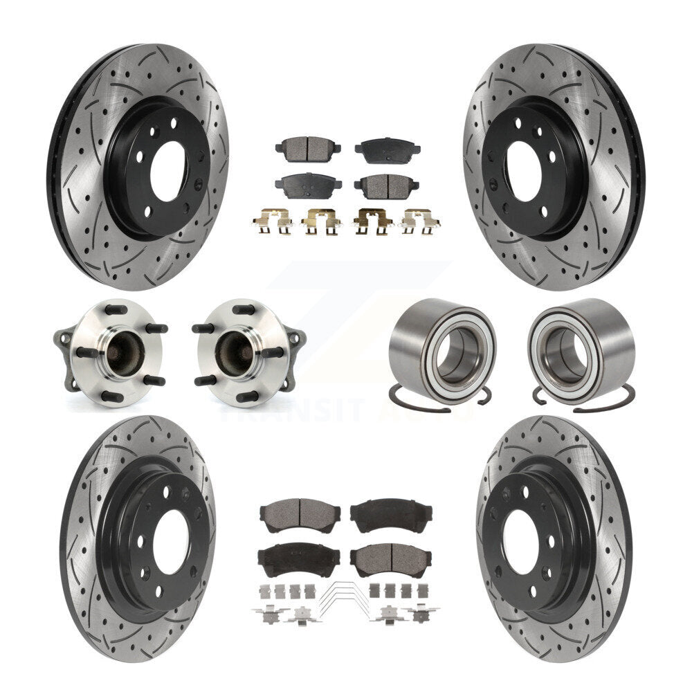 [Avant + Arrière] Kit de Roulement de roue pour 2009-2013 Mazda 6 3.7L KBB-115608
