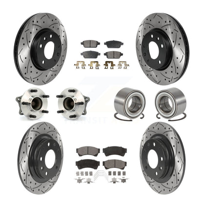 [Avant + Arrière] Kit de Roulement de roue pour 2009-2013 Mazda 6 3.7L KBB-115608