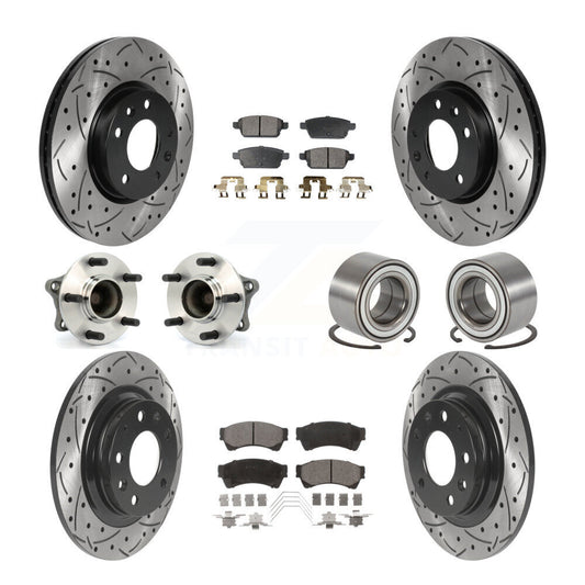 [Avant + Arrière] Kit de Roulement de roue pour 2009-2013 Mazda 6 3.7L KBB-115608