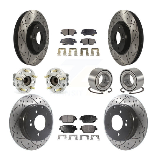 [Avant + Arrière] Kit de Roulement de roue pour Hyundai Sonata Kia Optima KBB-115610