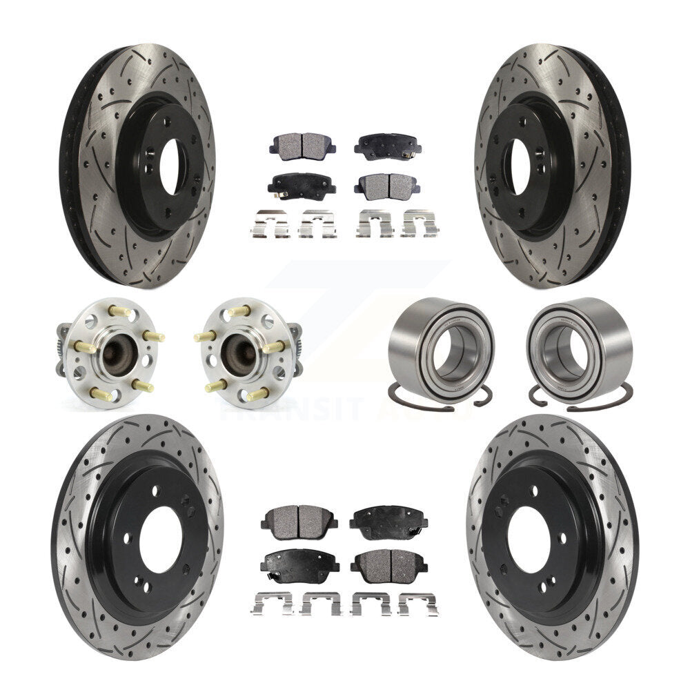 [Avant + Arrière] Kit de Roulement de roue pour 2013 Kia Optima 2.4L avec Electric Parking KBB-115611