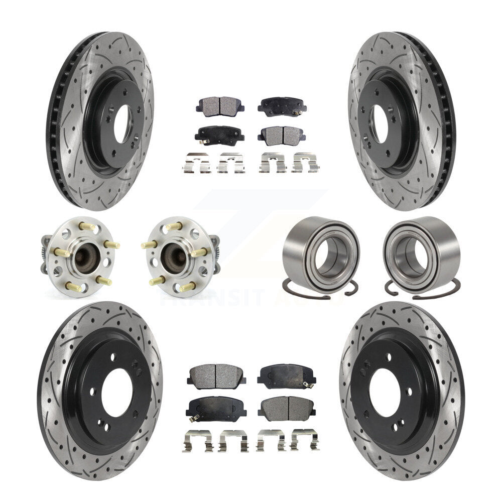[Avant + Arrière] Kit de Roulement de roue pour 2013 Kia Optima 2.0L avec Electric Parking KBB-115614