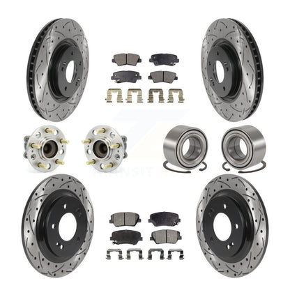 [Avant + Arrière] Kit de Roulement de roue pour 2016-2017 Hyundai Azera Limited KBB-115616
