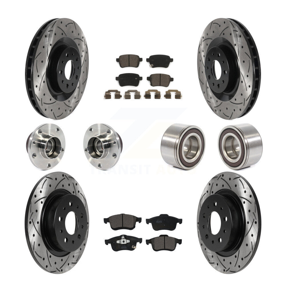 [Avant + Arrière] Kit de Roulement de roue pour 2014-2017 Fiat 500L KBB-115629