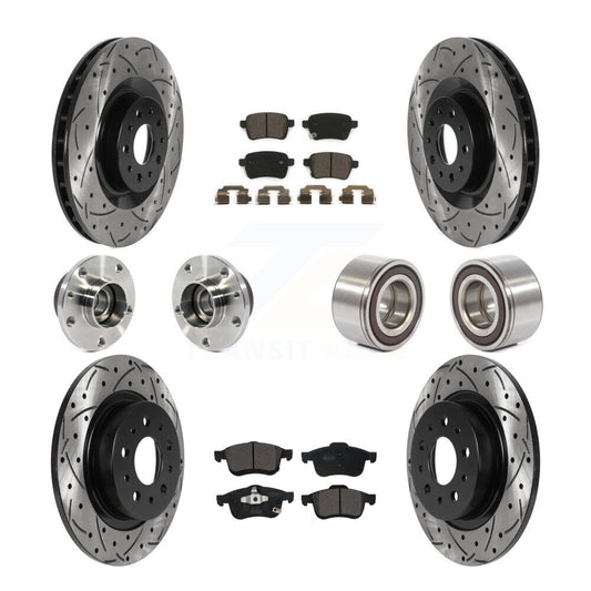 [Avant + Arrière] Kit de Roulement de roue pour 2014-2017 Fiat 500L KBB-115629