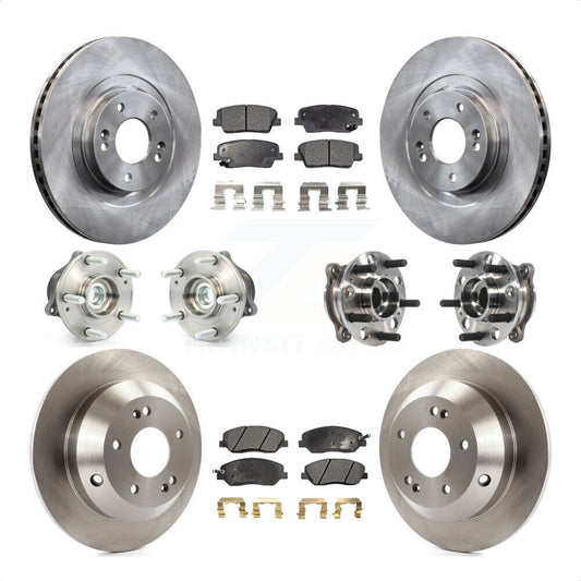 [Avant + Arrière] Kit d'ensemble roulement de roue et moyeu pour 2015-2016 Hyundai Santa Fe XL FWD avec 3.3L KBB-115706 par Transit Auto